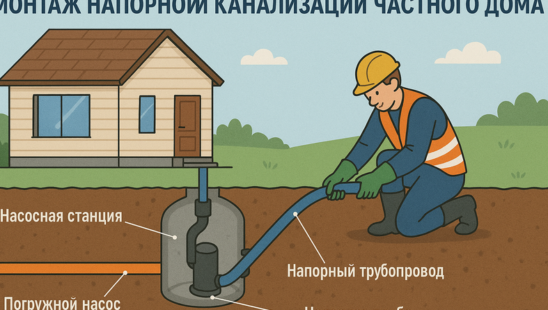 Специфика напорной канализации частного дома