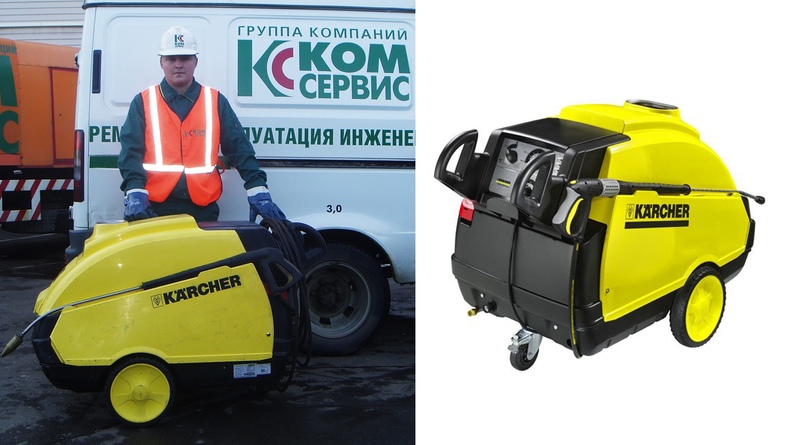Установки высокого давления Kranzle Therm 895 и  Karcher HDS 695