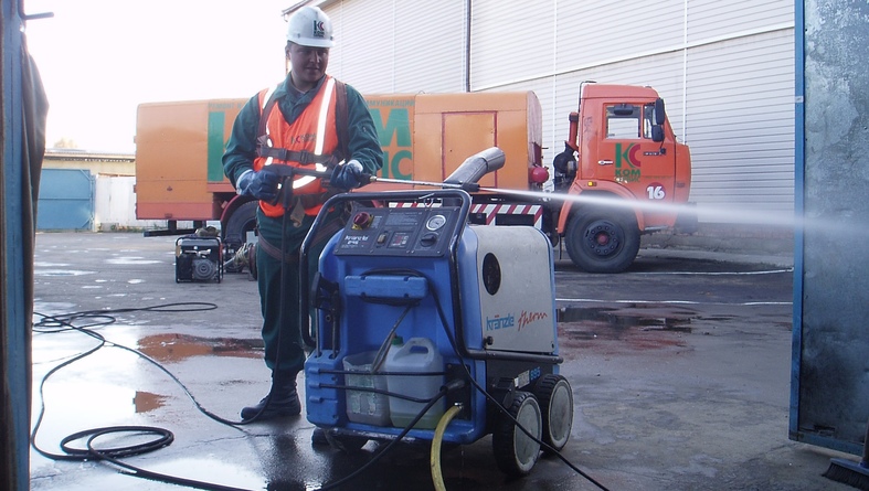 Установки высокого давления Kranzle Therm 895 и  Karcher HDS 695