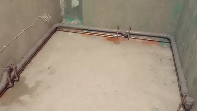 Прокладка канализационных труб в стяжке